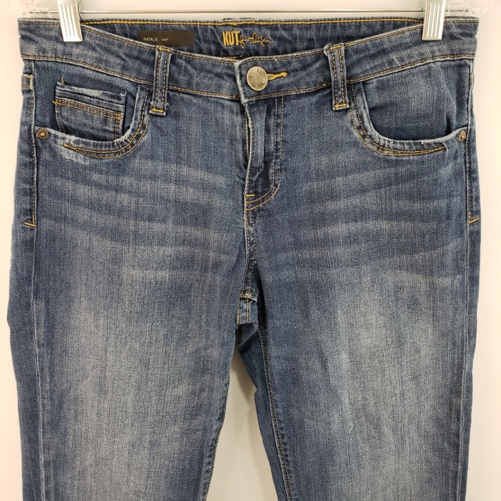 Kut From The Kloth Distressed Natalie Crop Jeans - Picture 2 of 7